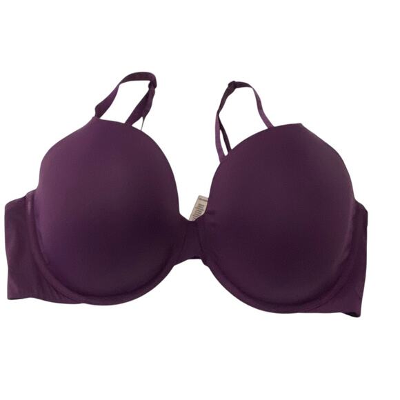 Victoria's Secret Purple T-Shirt lightly lined Bra Underwire Support Size 38DD - Picture 1 of 7